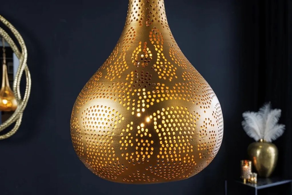 Pendul lucrat manual design artistic oriental ORIENT LIVING 50cm