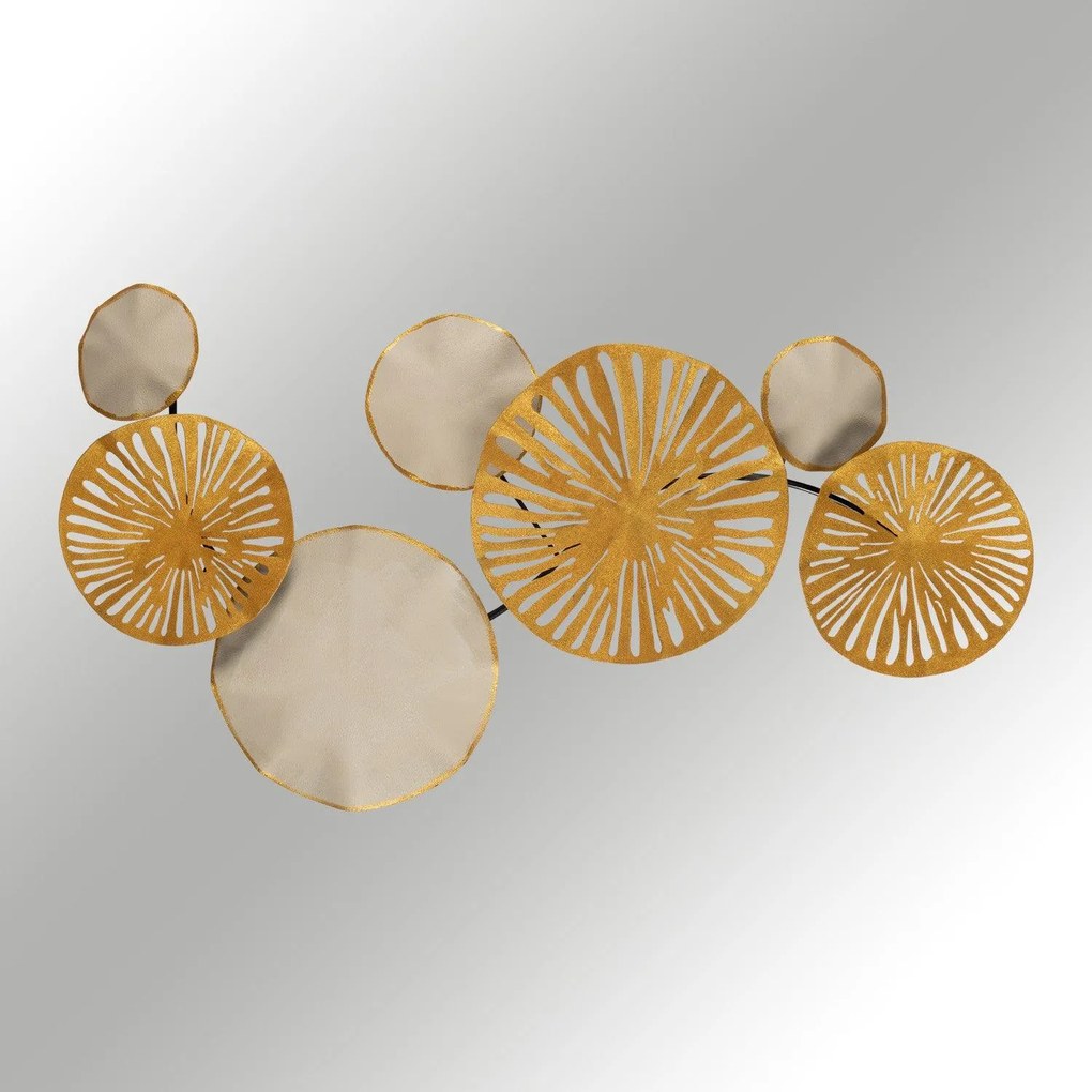 Decoratiune de perete Metal Astrid, Multicolor, 35x0,08x79 cm