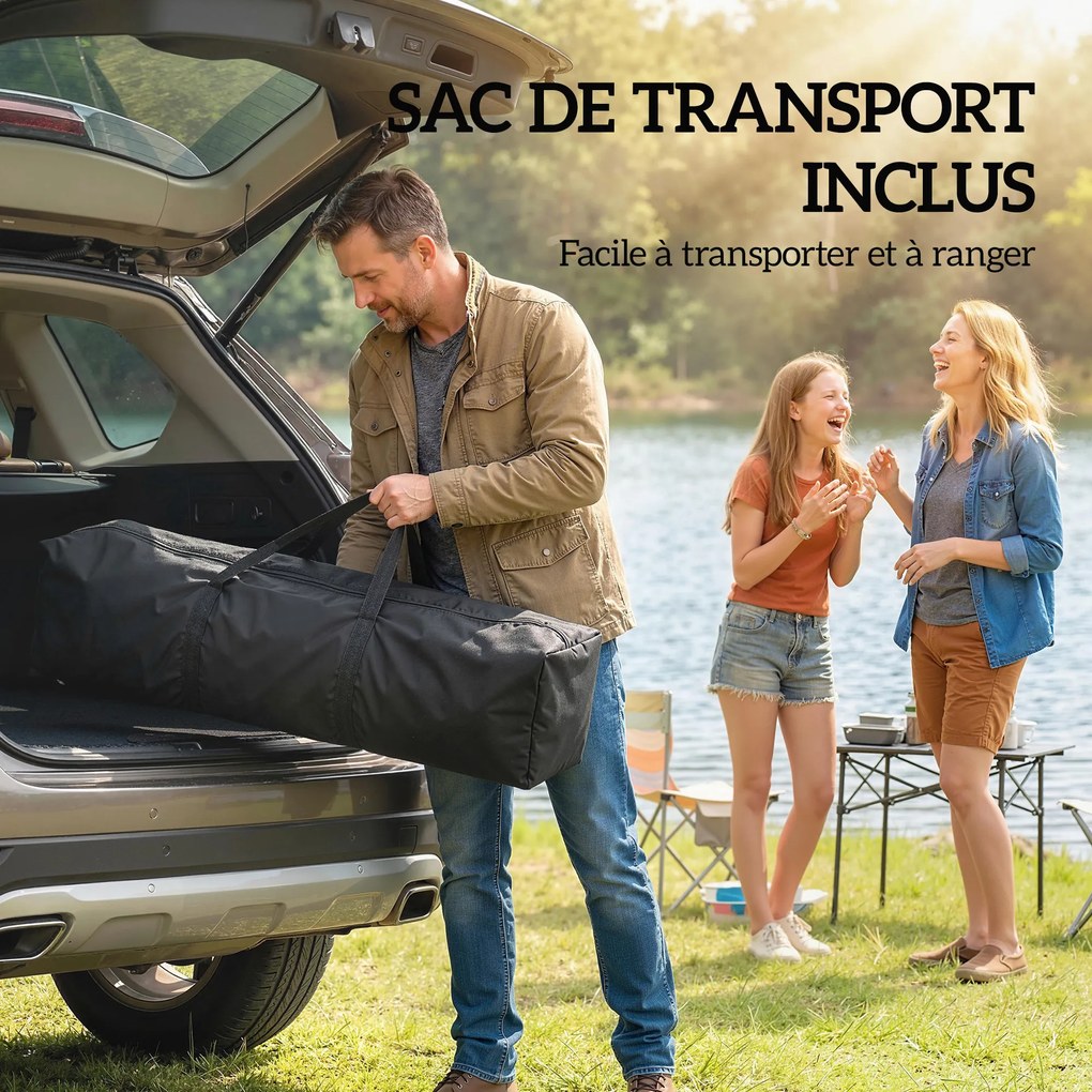 Outsunny Tonnelă de grădină 2 x 2 m cort pop-up pliabil reglabil pe înălțime protecție UV50+ 4 pereți laterali husă gri deschis | Aosom Romania