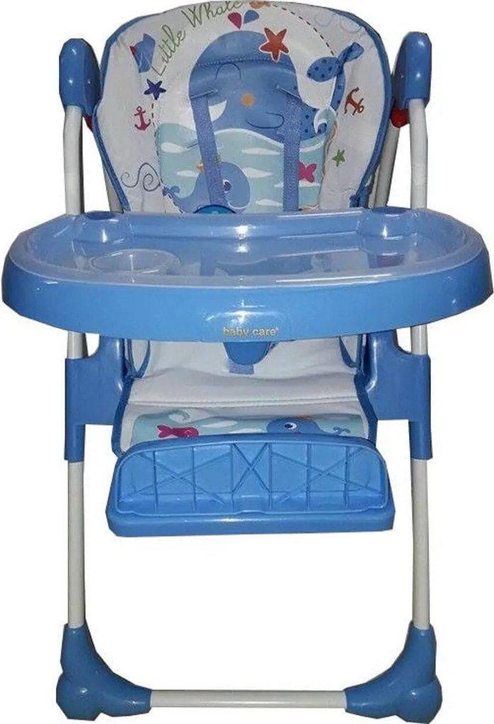 Scaun de masa pentru copii si bebe Baby Care™ reglabil in 3 trepte,pliabil, centura de siguranta, sezut comfortabil, masuta detasabila, functie