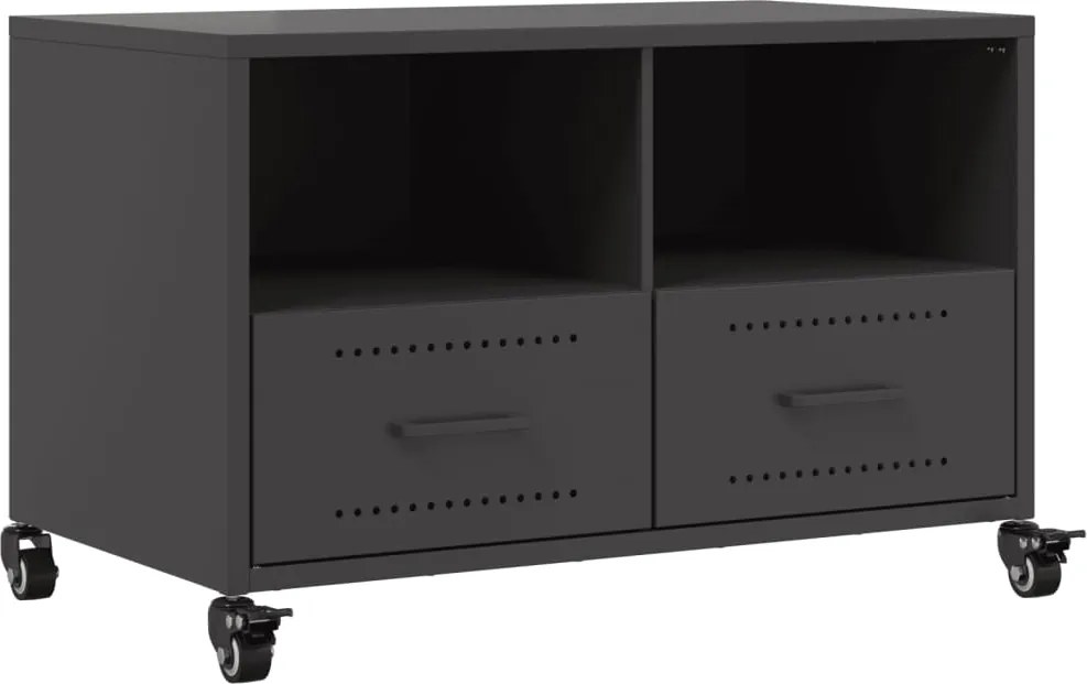 vidaXL Dulap TV, negru, 68x39x43,5 cm, oțel