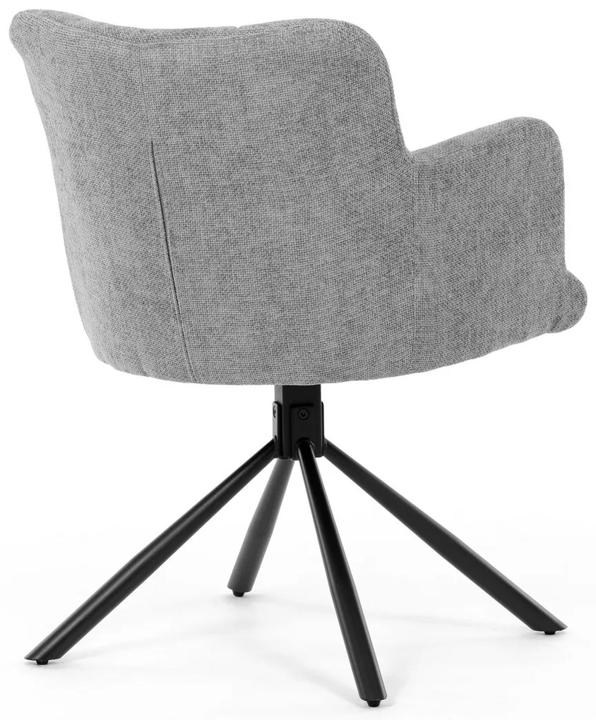 Set de scaune de sufragerie cu mecanism deîntoarcere DCH-T1122 GREY2, 2 buc.