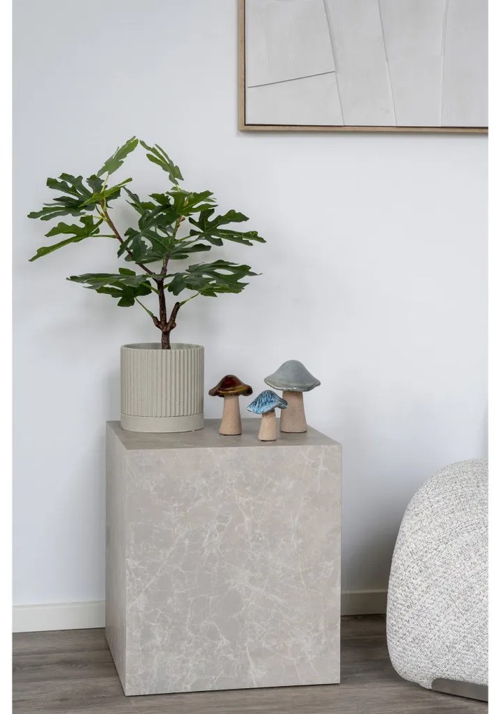 Decorațiuni de masă Ciupercă, ceramică, verde, maro, albastru, 3 bucăți