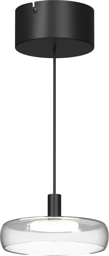 Lustra LED suspendata Float sticla transparenta