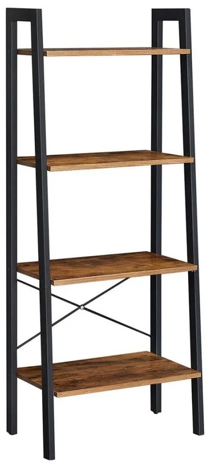 Bibliotecă NAVARO maro/negru