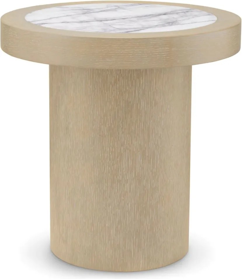 Masuta Design LUX, Marmura, Furnir Stejar, Presedio 50cm