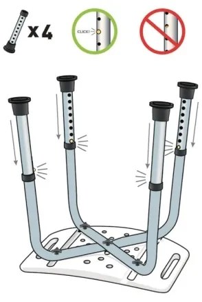 Vitility - Scaun pentru duș 53x49,5 cm, alb