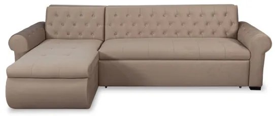 Coltar Extensibil Stanga Andreas, 5 Locuri, Crem, 299 Cm