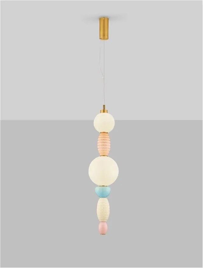 Pendul ceramic design modern LED CLEMENTINE
