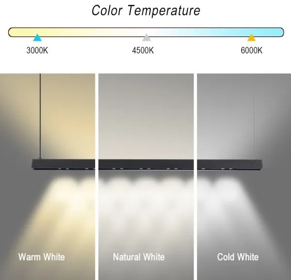 Immax NEO 07306L-LED lustru LED dimabil suspendat pe cablu MADEIRA, 26W/230V, Wi‑Fi Tuya, 122 cm, negru