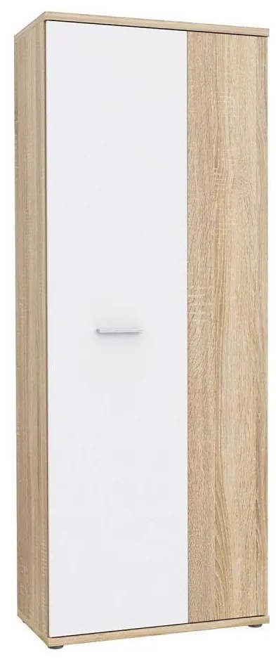 Comodă/Pantofar SIMO, stejar Sonoma/alb