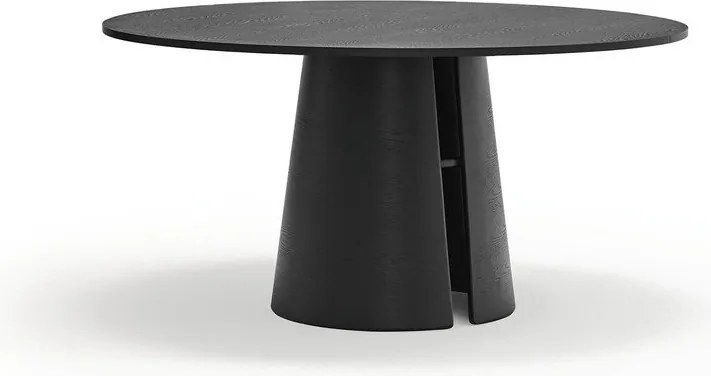 Masă de dining rotundă cu aspect de lemn de frasin ø 157 cm Cep – Teulat