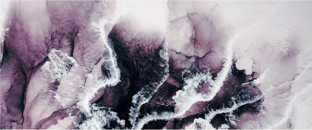 Tablou - Marmură violet N⁰2 (120x50 cm)