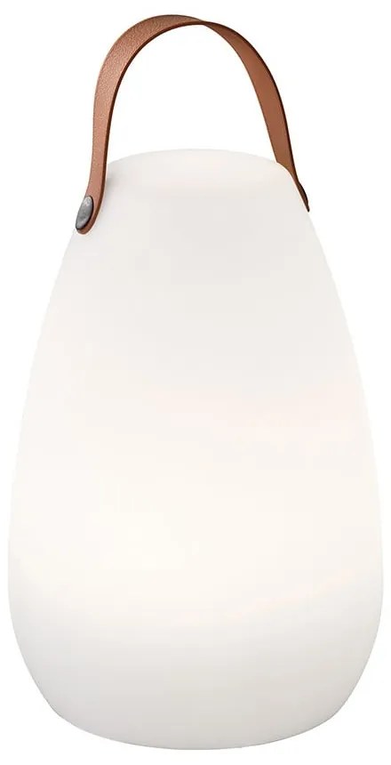 Veioză albă/maro LED (înălțime 26 cm) Ruby – Fischer &amp; Honsel