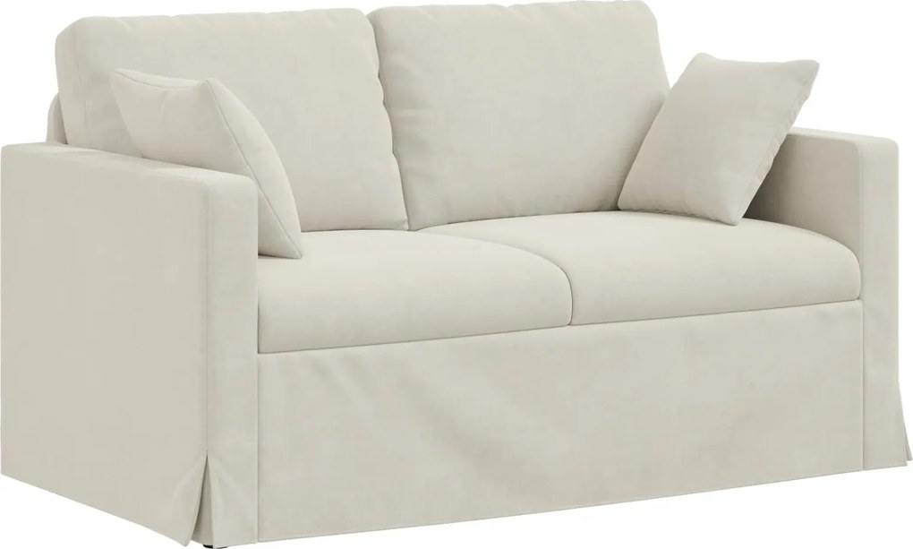 vidaXL Canapea Crem 138 x 78 x 80 cm Catifea