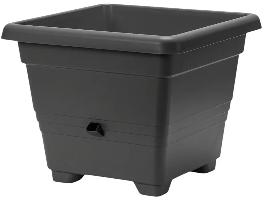 Jardinieră cu auto-irigare Plastia Bergamot50 x 50 cm, gri, 50 x 50 cm