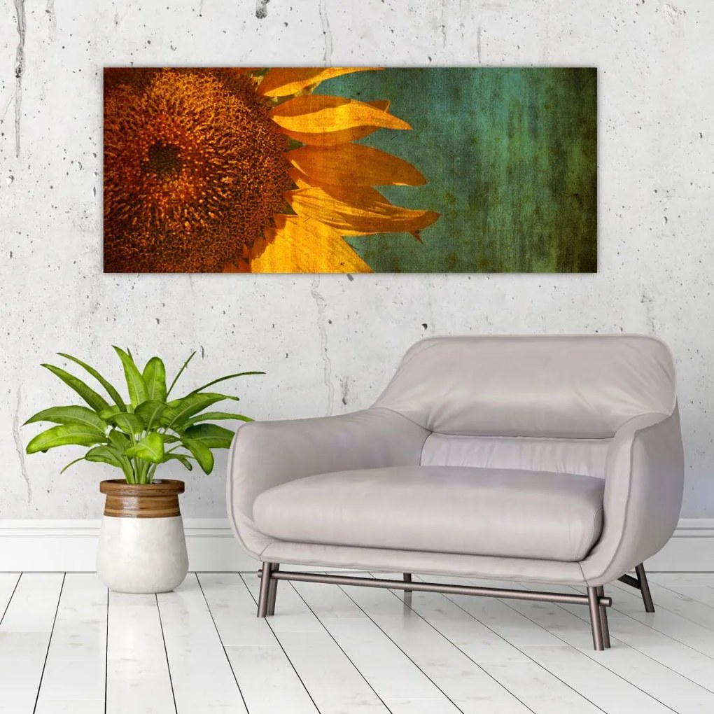 Tablou - Floarea soarelui (120x50 cm)