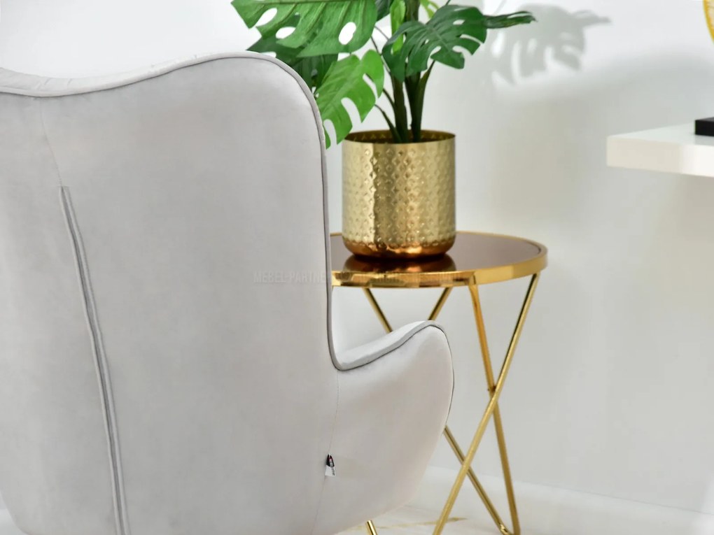 Fotoliu Meryl (gri + auriu). Promo -15%. 1110289