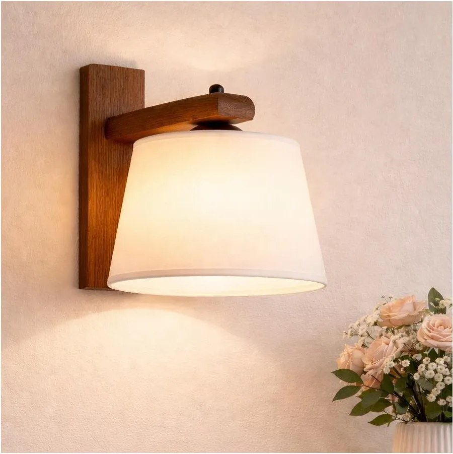 Aplică de perete AIDA 1xE27/60W/230V stejar