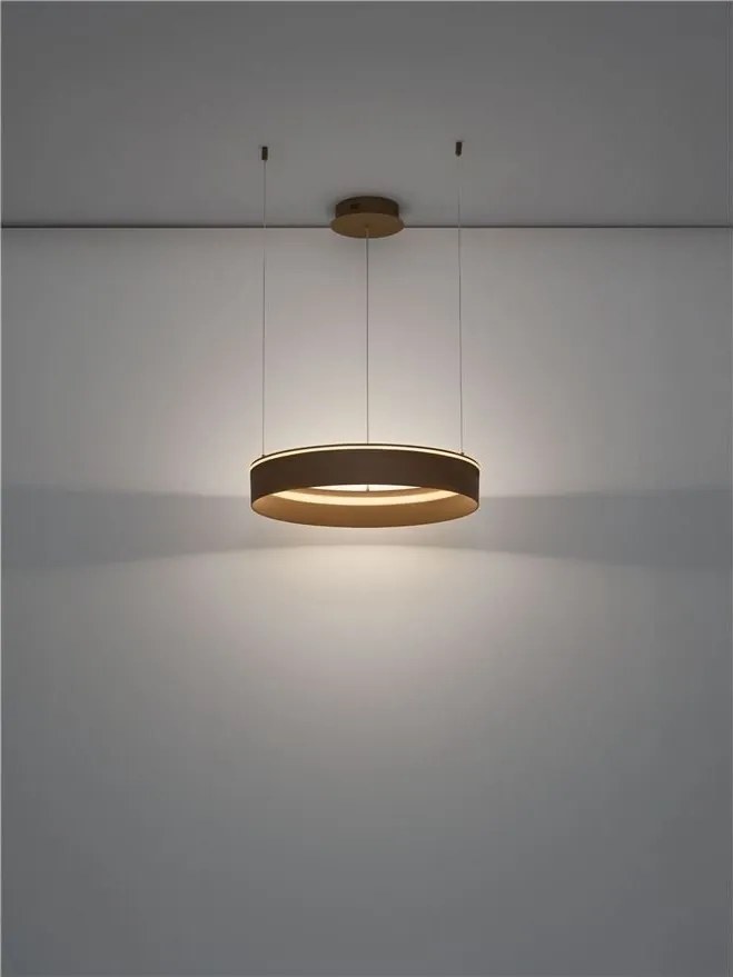 Lustra LED design circular OLIVIA bej D-60cm