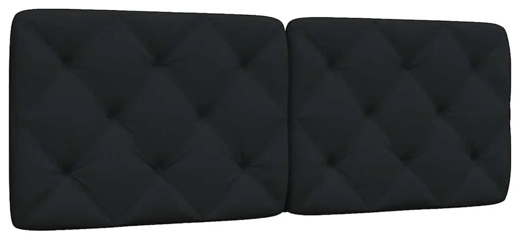 vidaXL Pernă pentru tăblie de pat, negru, 140 cm, material textil