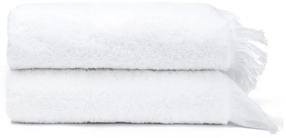 Set 2 prosoape din 100% bumbac Bonami, 50 x 90 cm, alb