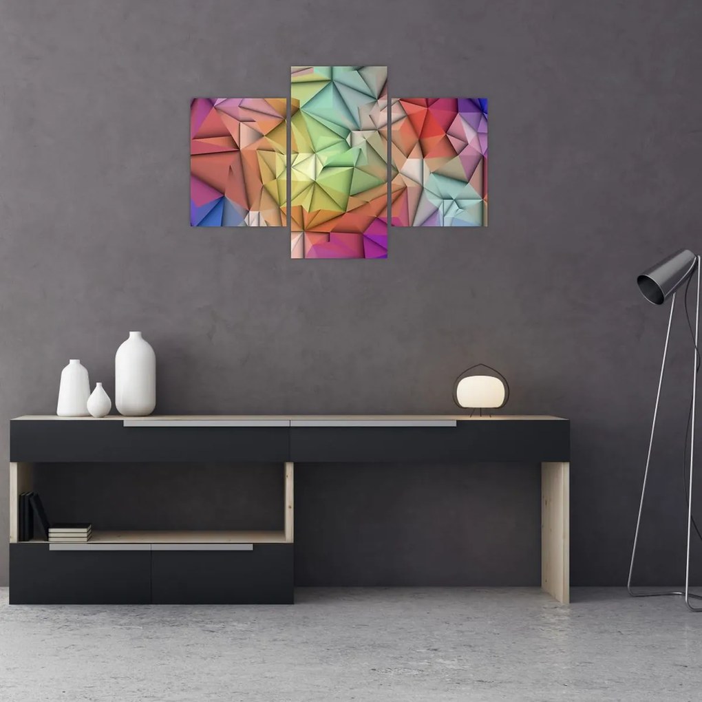 Tablou - Abstracția poligonală (90x60 cm)