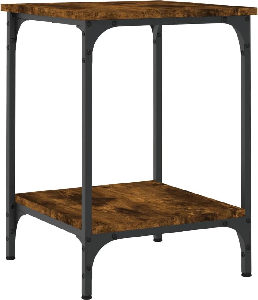 vidaXL Măsuță de cafea, stejar fumuriu, 40x40x55 cm, lemn prelucrat