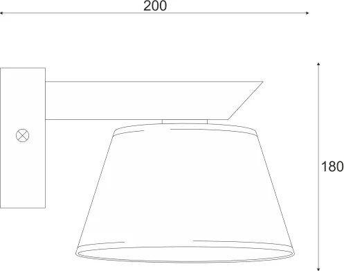 Aplica de perete ANTONIO 1xE14/40W/230V stejar