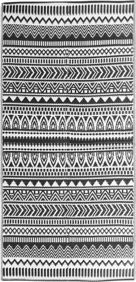 vidaXL Covor de exterior, ARAKIL negru, 80x150 cm, PP