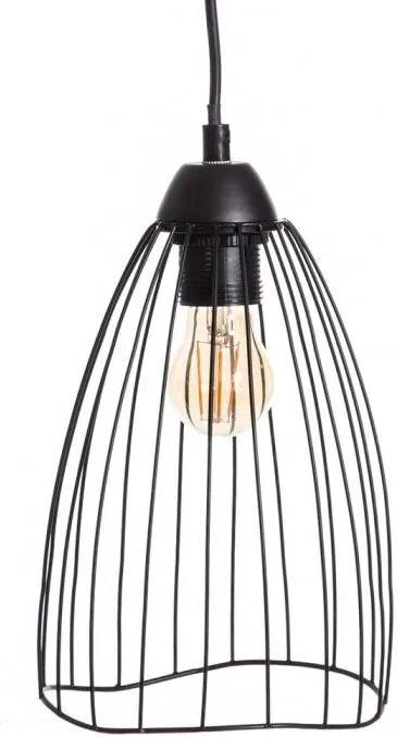 Lampa suspendata din metal Ceiling Lamp Black Metal Ø15cm | PRIMERA COLLECTION