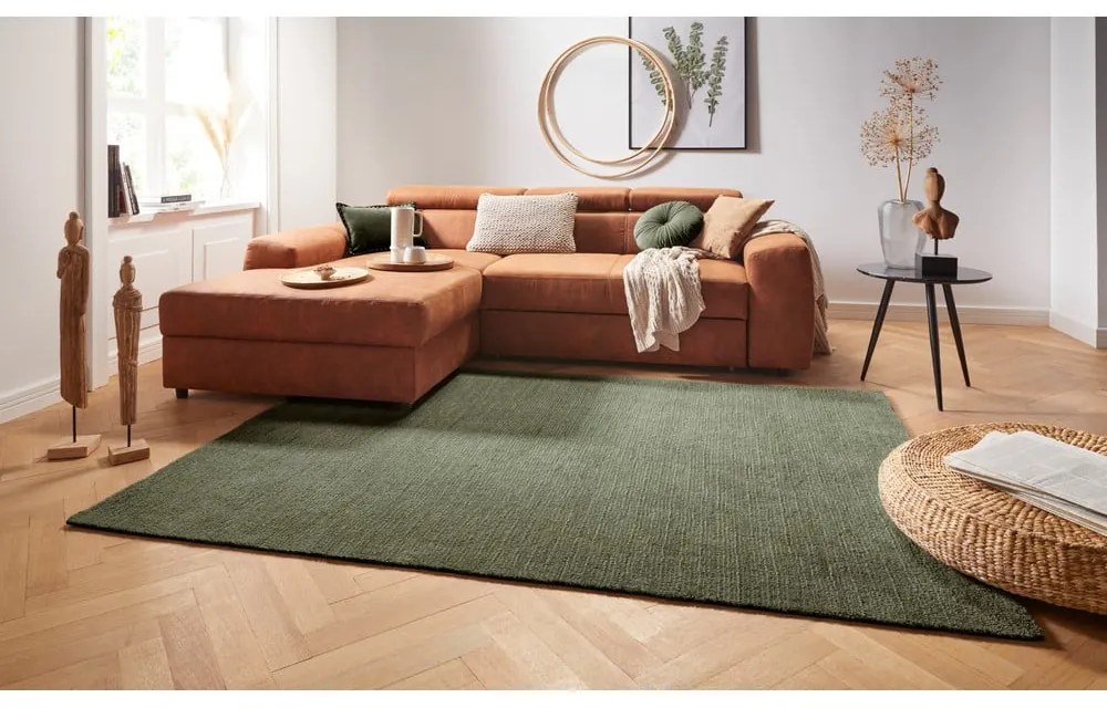 Covor Mint Rugs Supersoft, 160 x 230 cm, verde închis