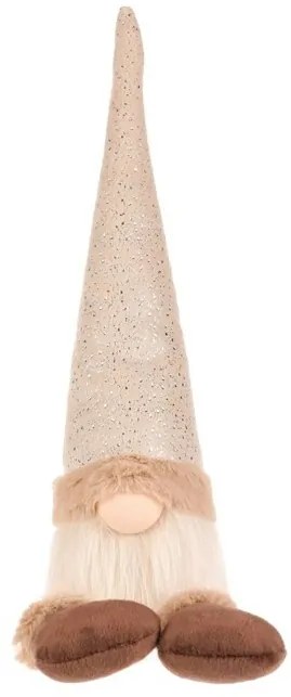 Decorațiuni de Crăciun Spiriduș cu picioareleatârnând, înălțime 40 cm, bej/maro, 40 cm