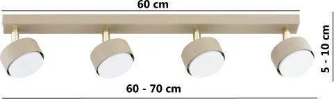 Brilagi - LED RGB dimabil spot MONO 4xGX53/14W/230V Wi-Fi Tuya bej