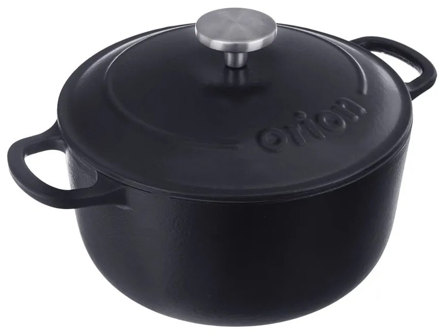 Oală cu capac din fontă 3,3 l adecvată pentru plita cu inducție LITINA SMALT – Orion