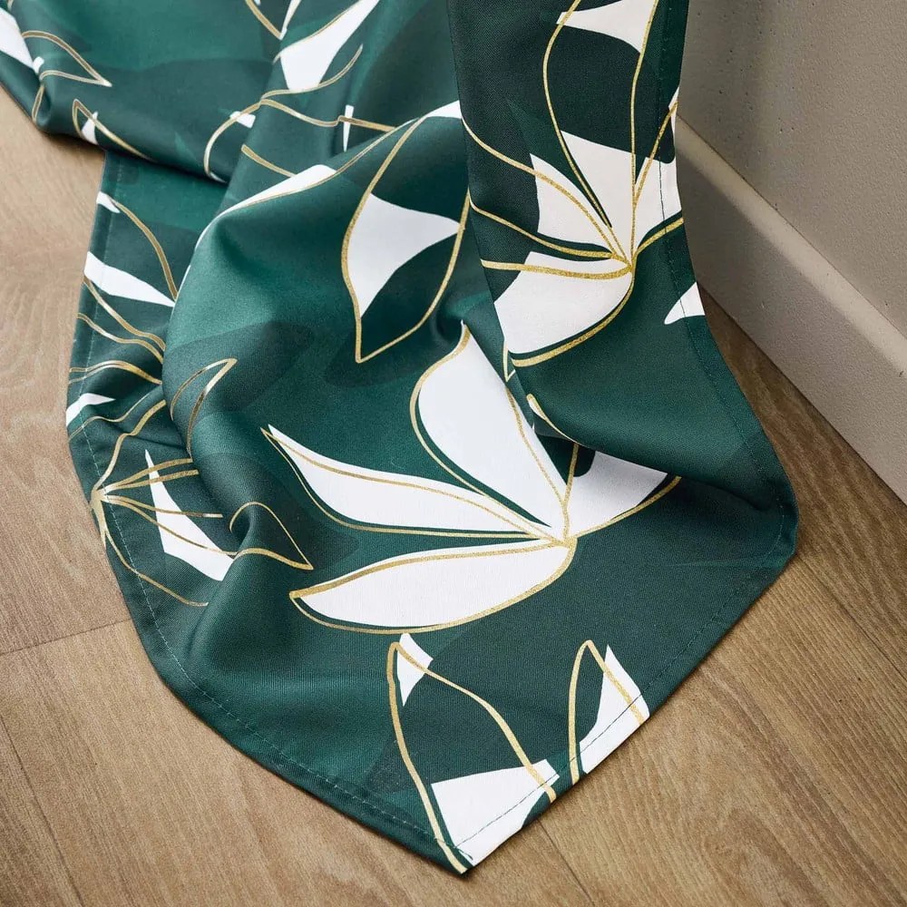 Draperie verde 140x260 cm Elsa – douceur d'intérieur
