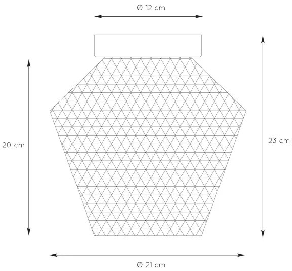 Plafonieră ROSALIND 1xE27/40W/230V Lucide 03134/01/62