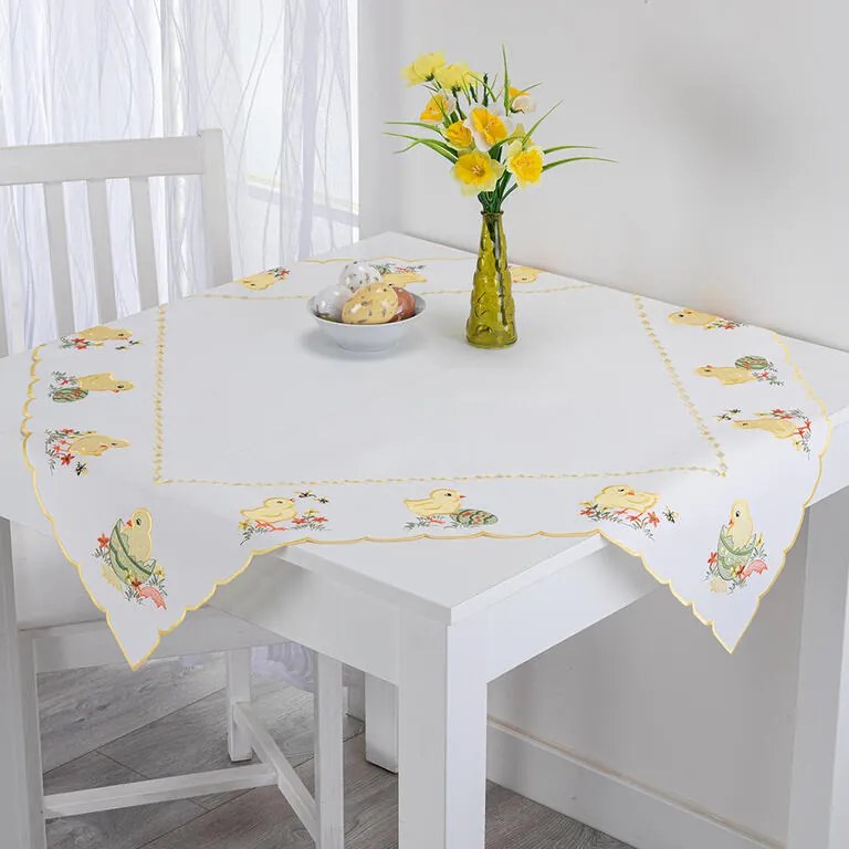 Față de masă brodată PUI 85 x 85 cm