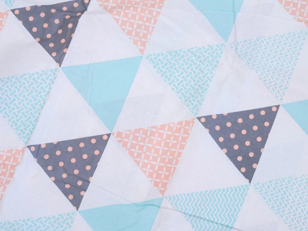 Lenjerie de pat din bumbac VELES, colorata Dimensiunile lenjeriei: 70 x 90 cm | 140 x 200 cm