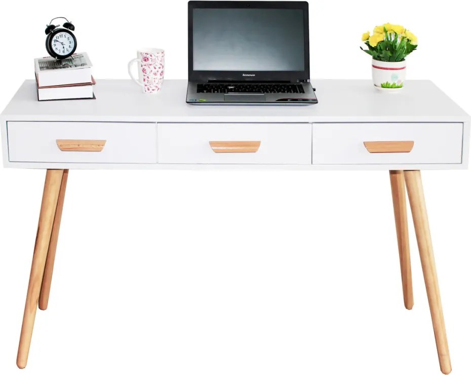 Birou cu trei sertare 120x45x75 cm