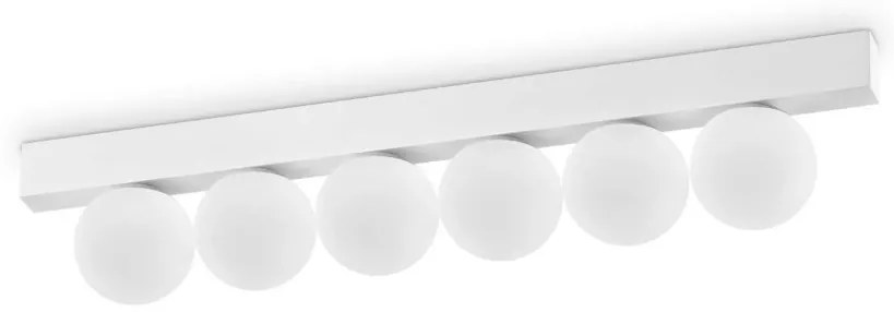 Plafoniera LED design minimalist Ping pong pl6 alba