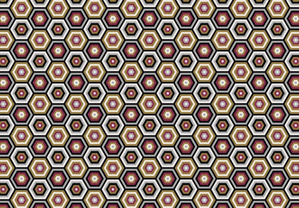 Fototapet - Hexagon (254x184 cm)