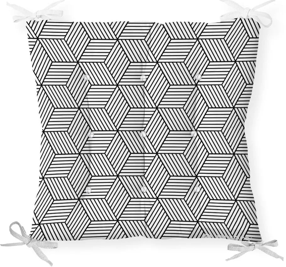 Pernă pentru scaun cu amestec de bumbac Minimalist Cushion Covers CrisCros, 40 x 40 cm