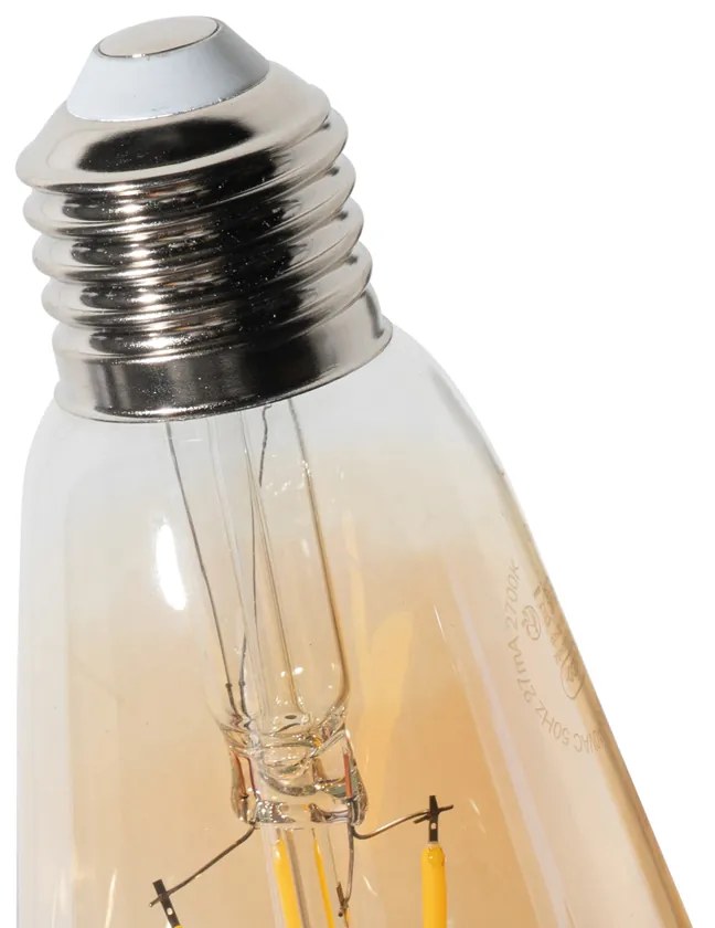 Set 5 becuri E27 dimbare LED lamp ST64 goud 5W 450 lm 2700K