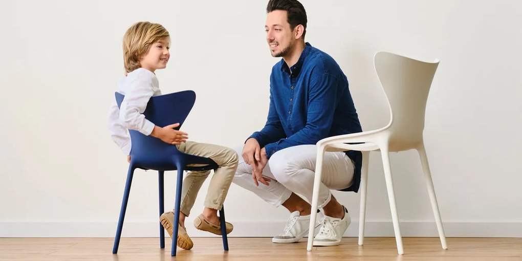 Set de 4 scaune de exterior / interior design modern premium Love 65042