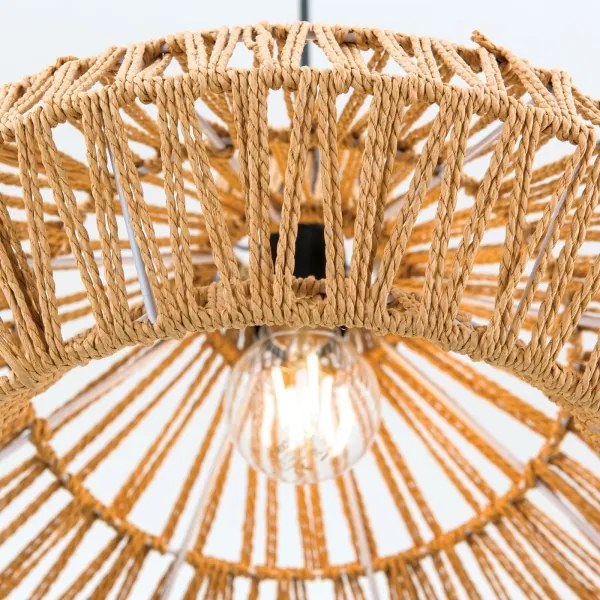 Lustră pe cablu Orion HL 6-1813/1 BASKET 1xE27/40W/230V d. 40 cm cânepă