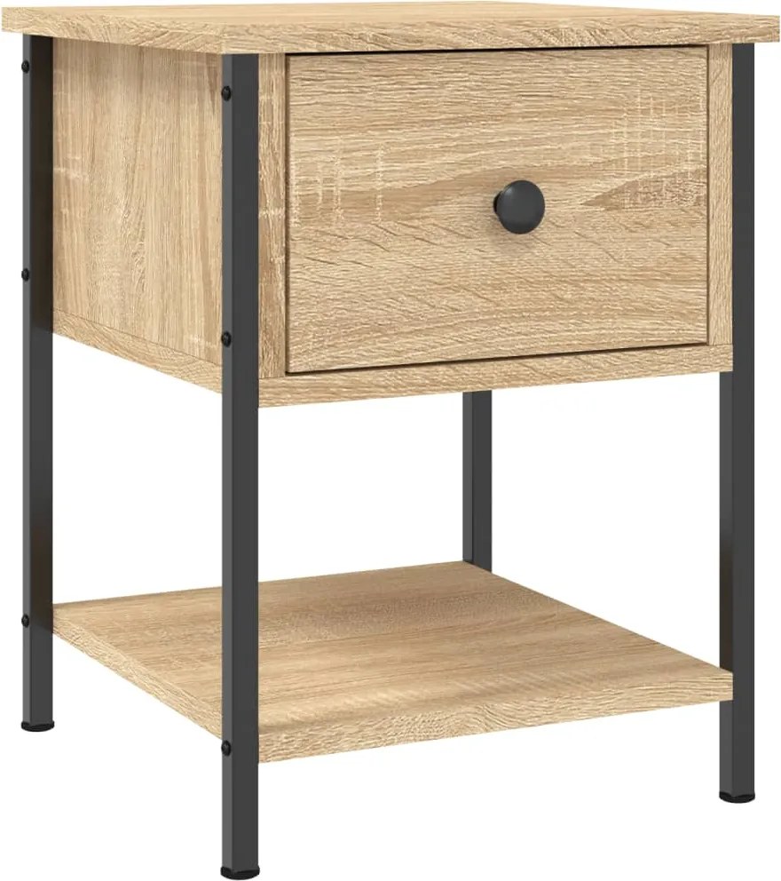 vidaXL Noptieră, stejar sonoma, 34x35,5x45 cm, lemn compozit