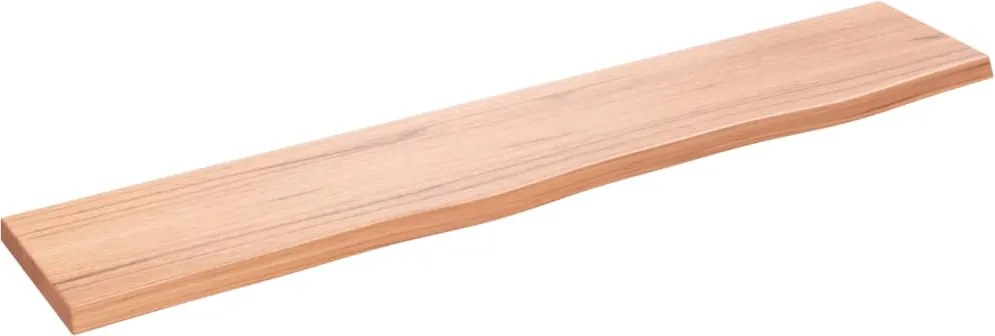 vidaXL Raft de perete maro deschis 100x20x2cm lemn masiv stejar tratat