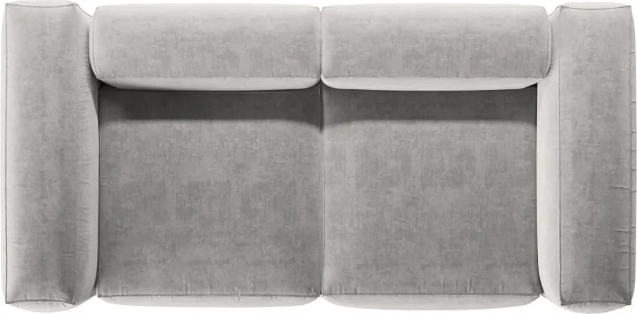 Canapea gri deschis 224 cm Bergamo – Cosmopolitan Design