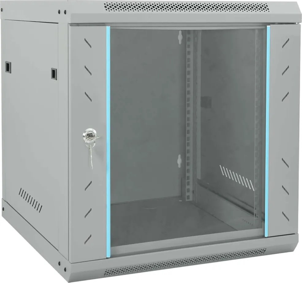 vidaXL Dulap de rețea cu depozitare Gri 53 x 60 x 60 cm Oțel